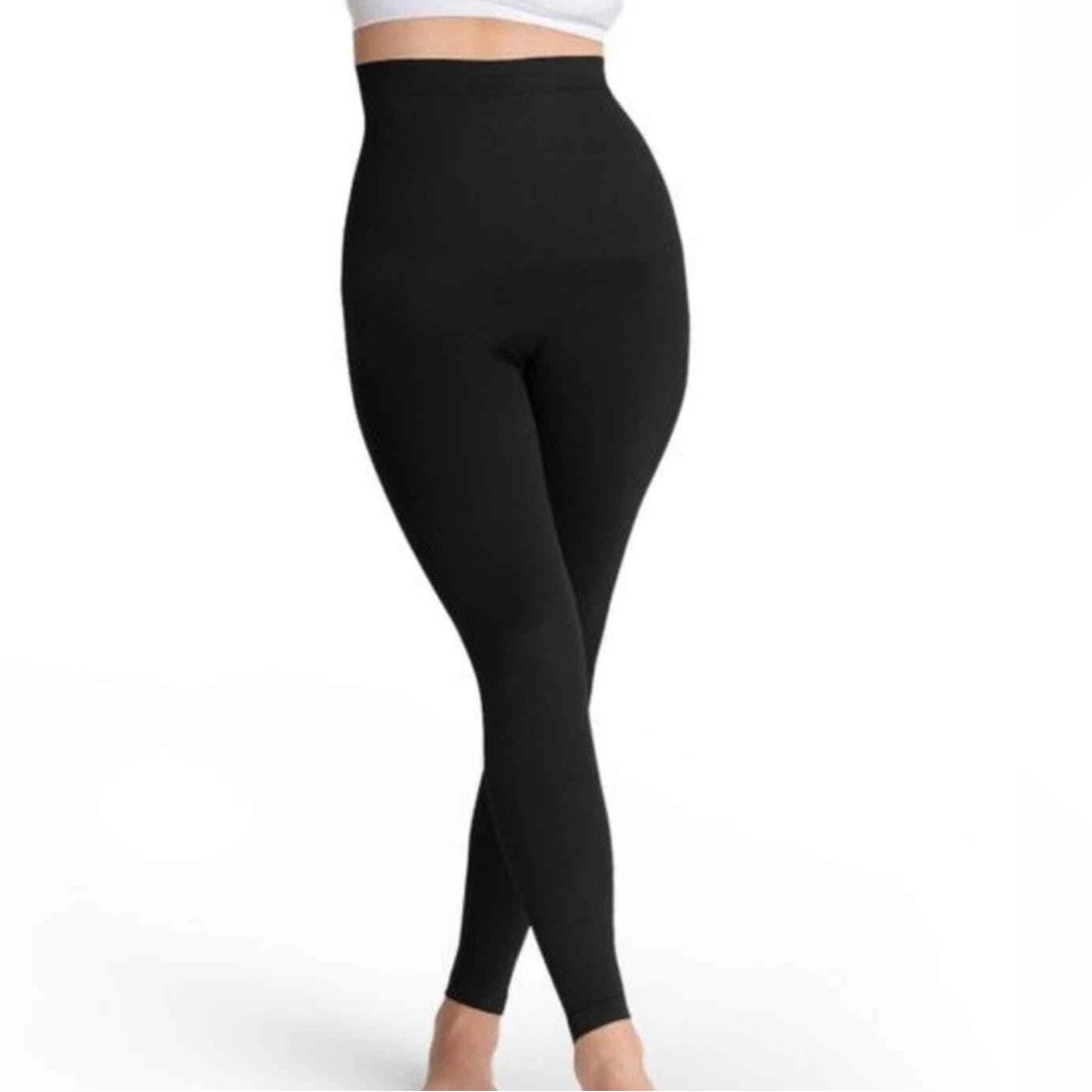 Shapermint Essentials High Waisted Shaping Leggings Black Large NWT‎